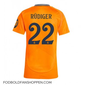 Real Madrid Antonio Rudiger #22 Udebanetrøje Dame 2024-25 Kortærmet